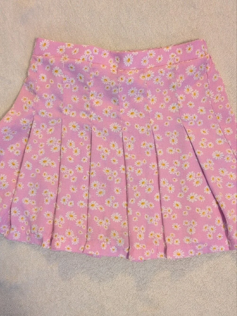 Girls Size 10 Skirt Bundle Justice Blue Pleated & Love Squared Daisy Print